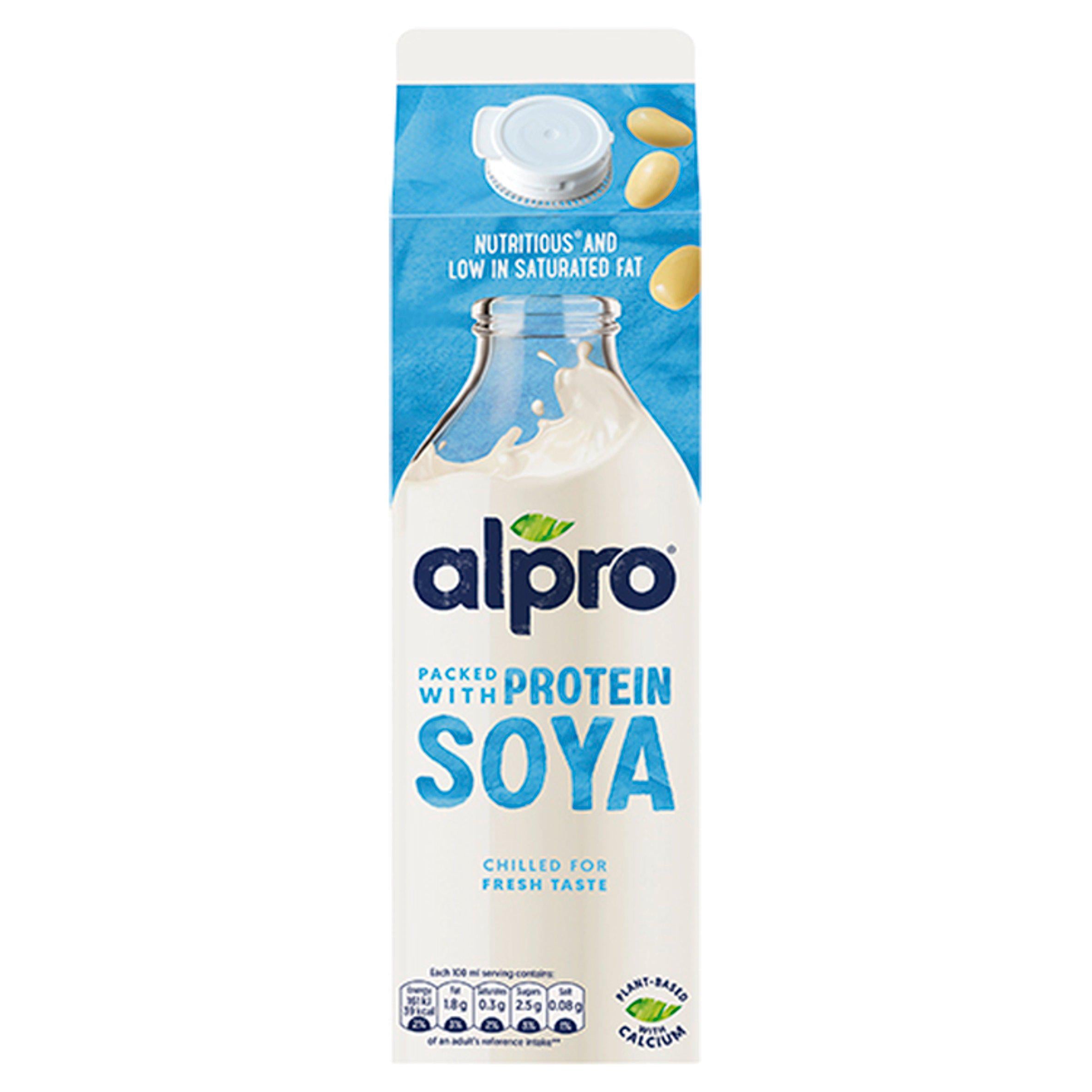 Alpro Soya Milk Chilled Dairy Alternative 1L GOODS Sainsburys   