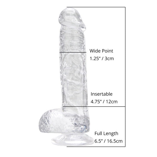 Loving Joy dildo with balls pink 6 inch - British product