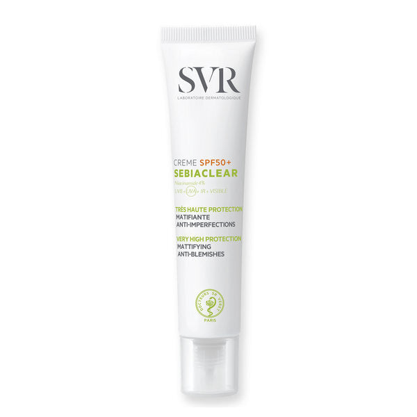 SVR Sebiaclear SPF50+ Mattifying Anti-Blemish Sunscreen 40ml, imported from the UK