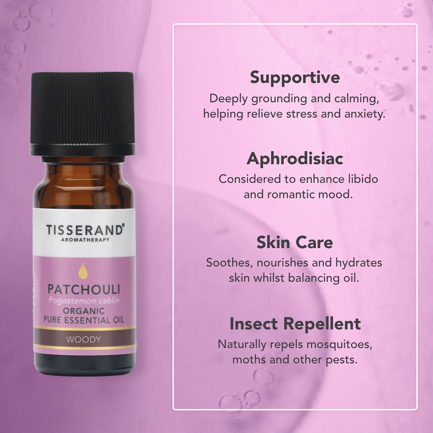 Tisserand Patchouli essential oil 9ml (British brand)