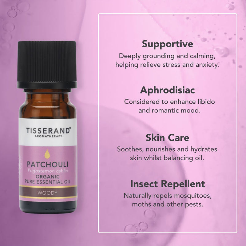 Tisserand Patchouli essential oil 9ml (British brand)