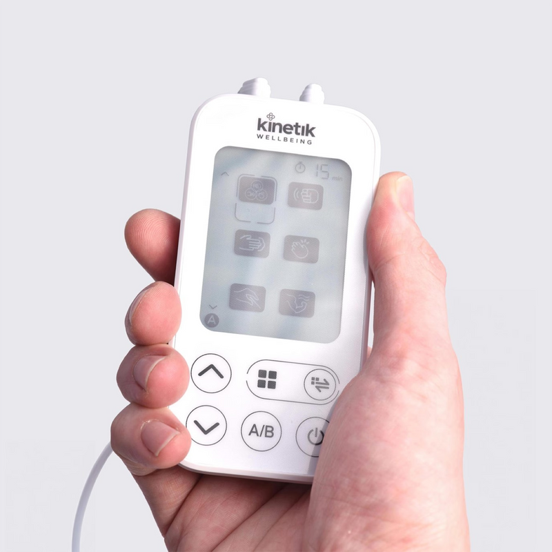 Kinetik Wellbeing dual channel TENS machine white, UK version