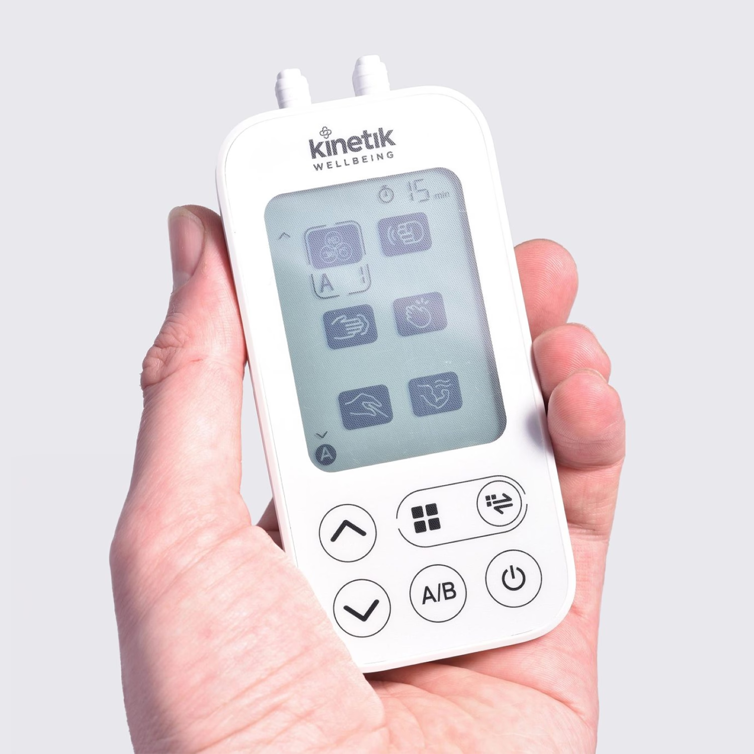 Kinetik Wellbeing dual channel TENS machine white, UK version