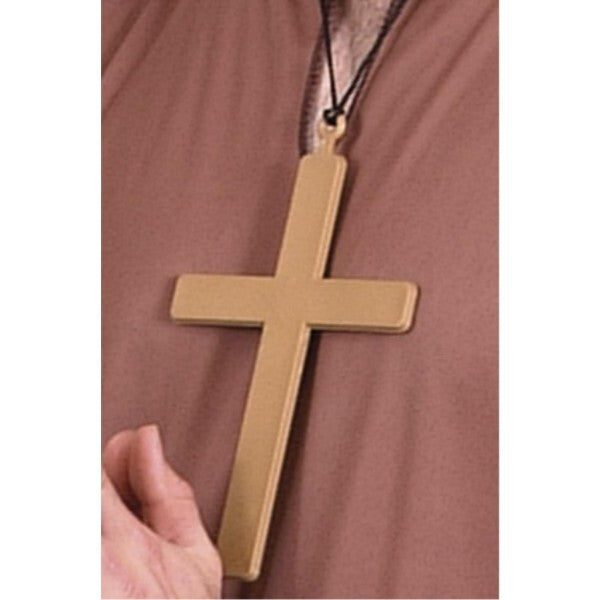 Smiffys PVC Monks Cross gold with black cord, UK version