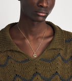 THE OUZE yellow gold sapphire scatter necklace - British product