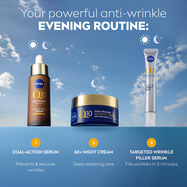 Nivea Q10 Power night cream 50ml, imported from the UK