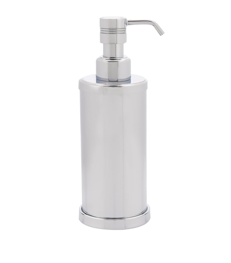 ZODIAC Cylinder Chrome soap dispenser (British brand)