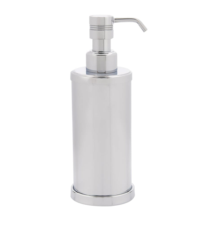 ZODIAC Cylinder Chrome soap dispenser (British brand)