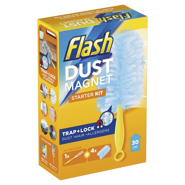 Flash Duster Starter Kit + 4ct Refill Accessories & Cleaning M&S   