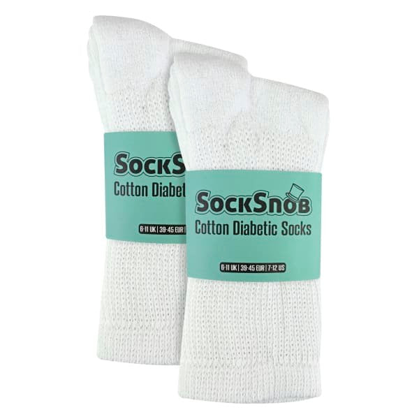 Sock Snob men's diabetic non binding cotton socks, imported from the UK