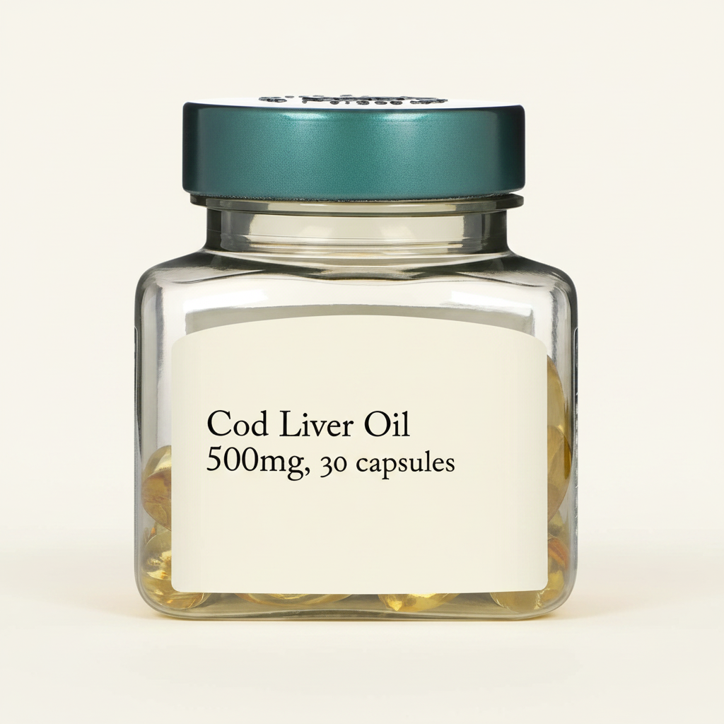 Holland & Barrett pure cod oil 500mg 30, imported from the UK