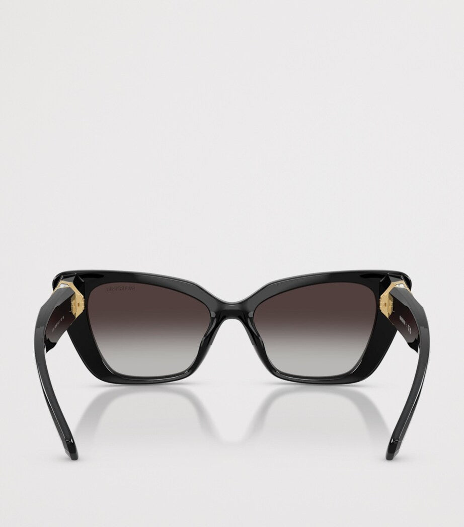 Swarovski cat eye sunglasses with crystal embellishments - British product