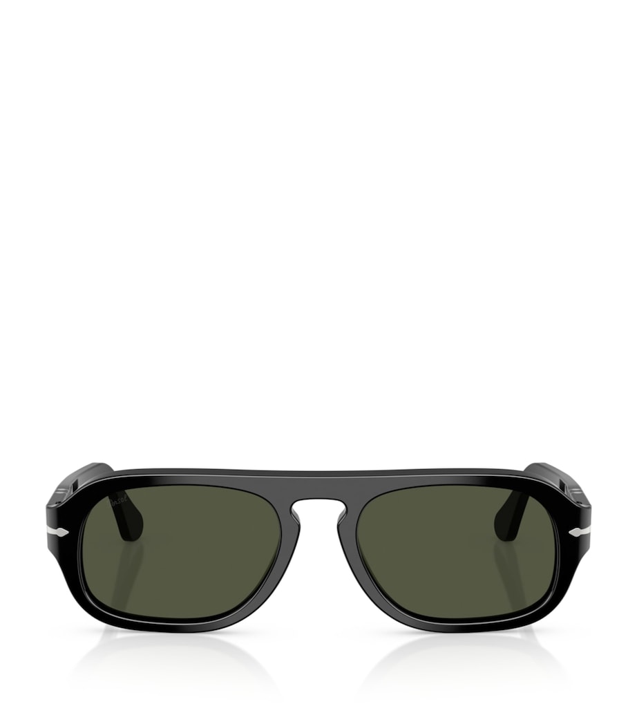 Persol Square Pilot Sonnenbrille mit Acetatrahmen, UK-Version