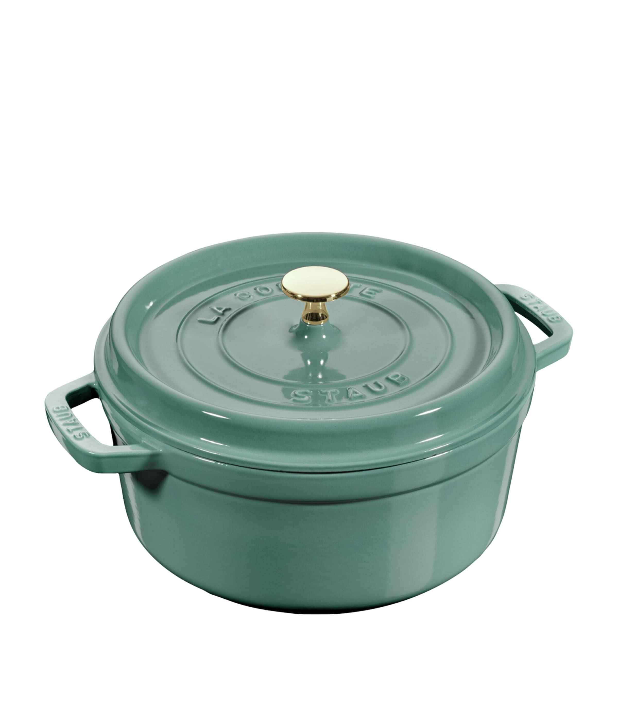Round Cast Iron Enamel Coated Casserole Dish 20cm 2.2L