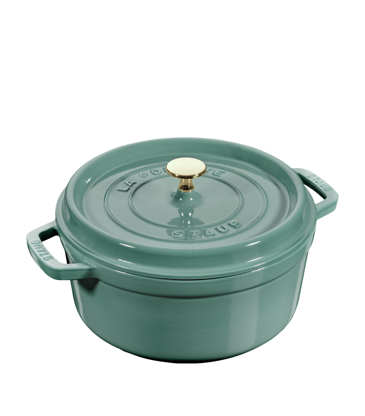 Round Cast Iron Enamel Coated Casserole Dish 20cm 2.2L