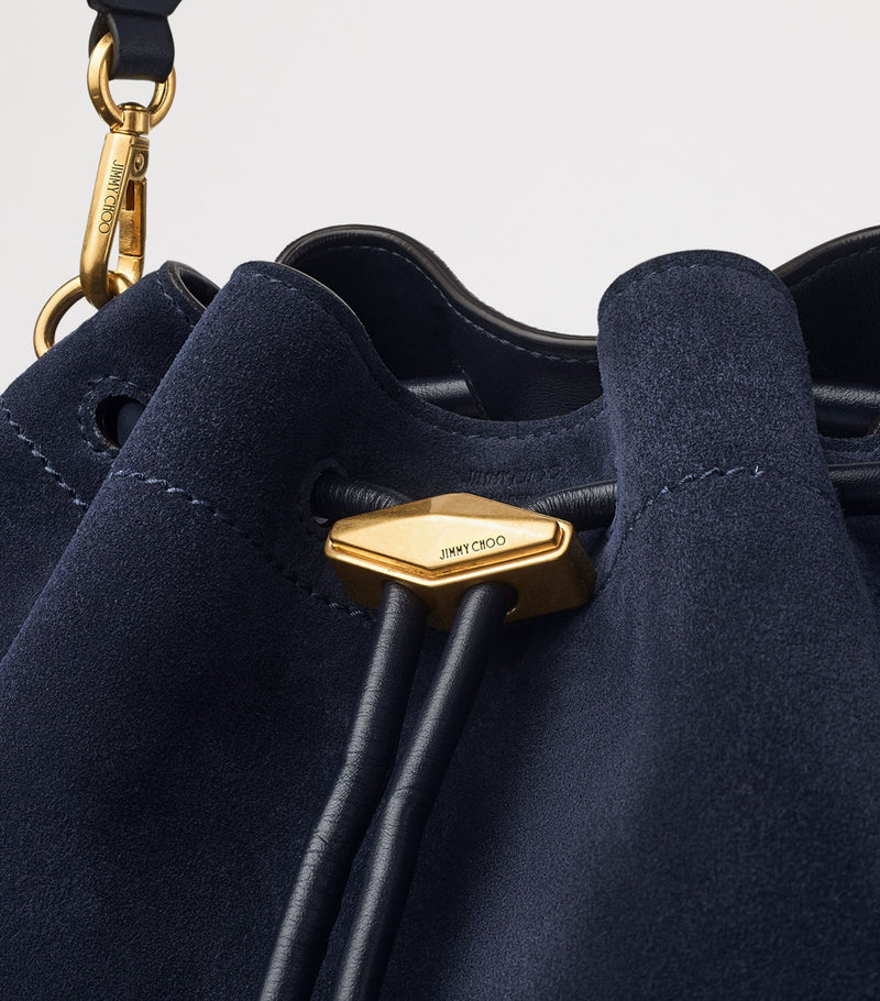 Jimmy Choo medium suede cinch shoulder bag (British brand)