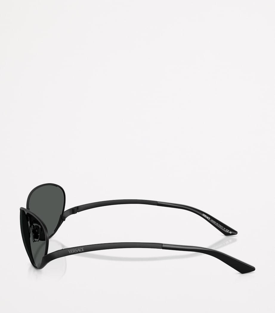 Versace oval sunglasses model 0VE2285 metal frame (British brand)