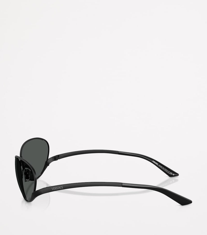Versace oval sunglasses model 0VE2285 metal frame (British brand)