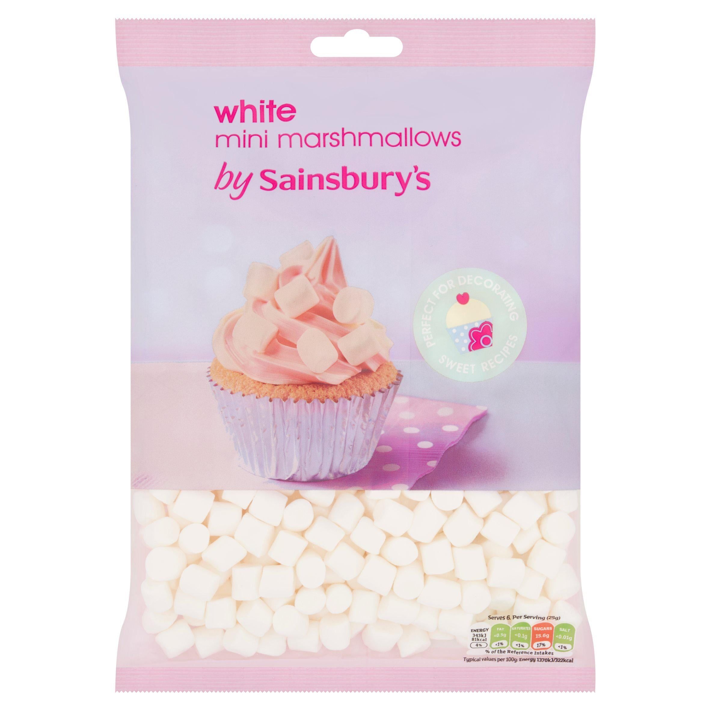 Sainsbury's White Mini Mallows 150g GOODS Sainsburys   