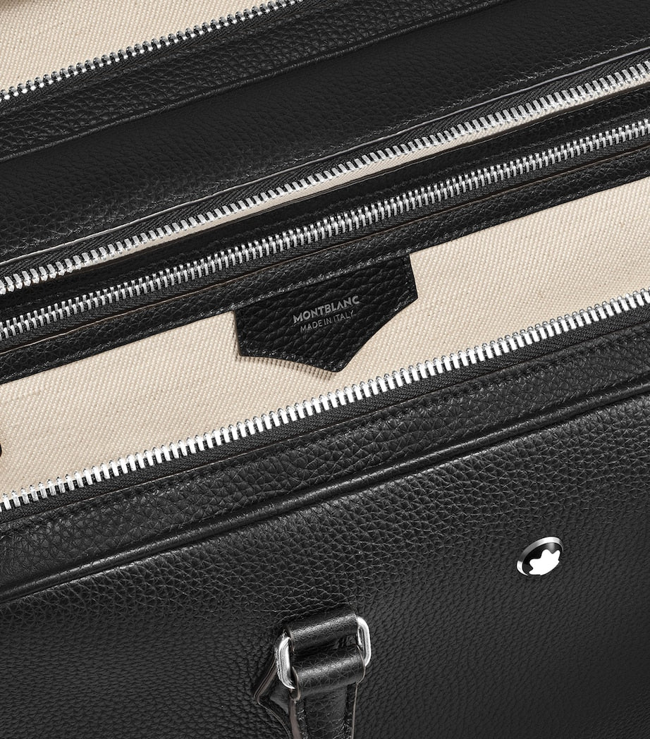 Montblanc large grained leather document case, imported from the UK