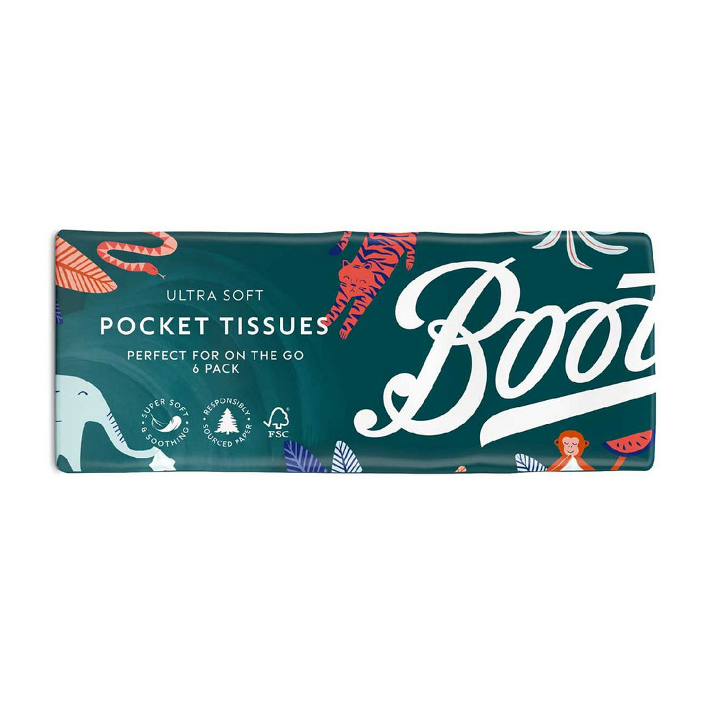 Boots Mermaid Pocket Pack Tissues 6 Pack