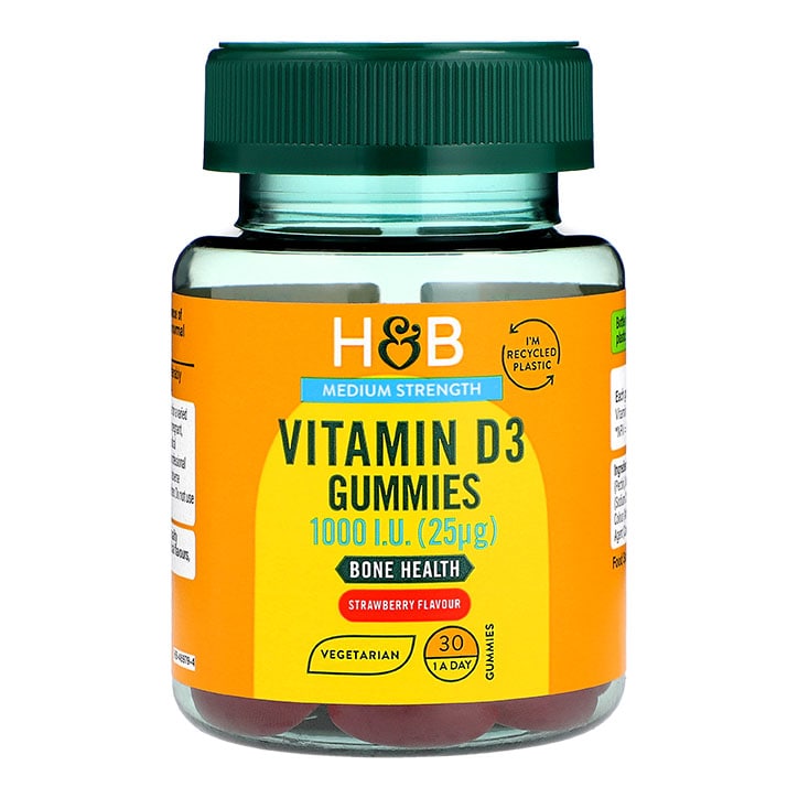 Holland & Barrett Vegetarian Vitamin D 1000 I.U. 25ug 30 Gummies Vitamin D Holland&Barrett   