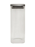 George Home Square Glass Canister With Chrome Lid 1900ml Kitchen & Dining ASDA   