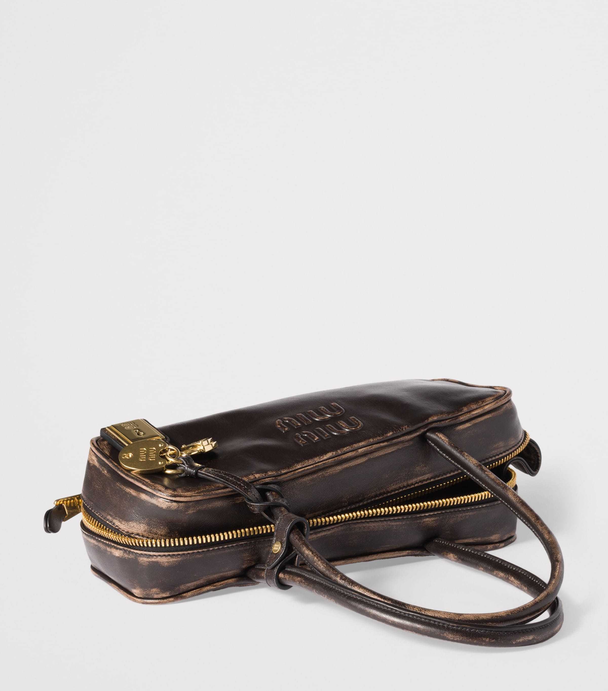 Miu Miu Leather Beau top-handle bag, imported from the UK