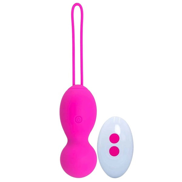 Loving Joy remote controlled vibrating kegel balls 9cm - British product