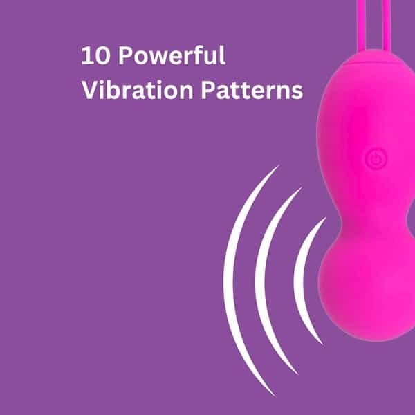 Loving Joy remote controlled vibrating kegel balls 9cm - British product