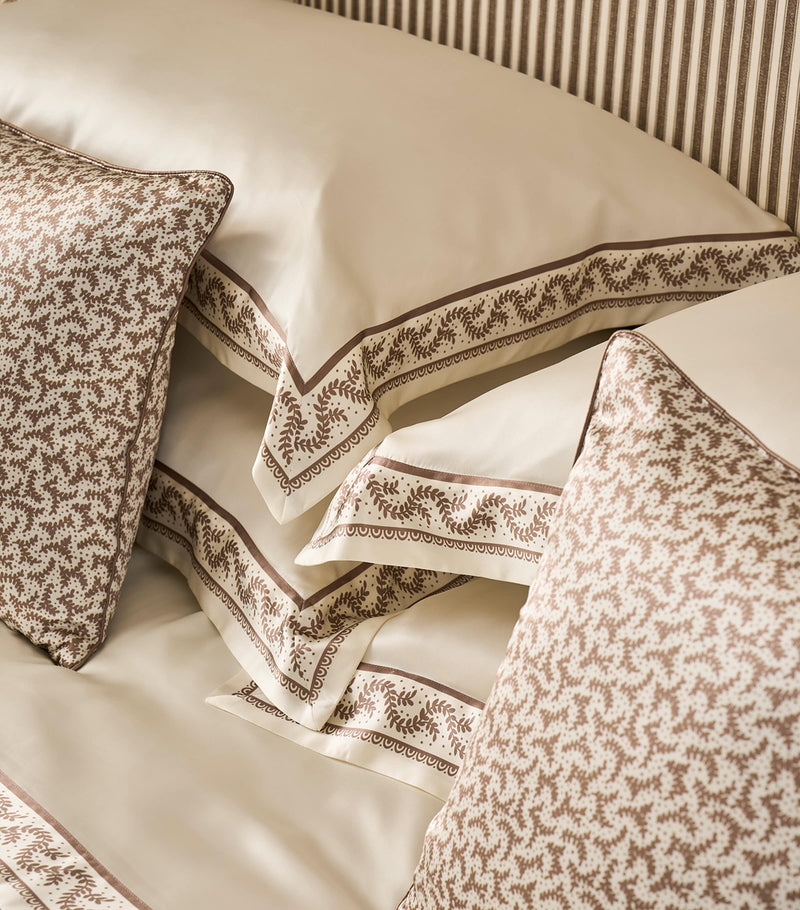 Gingerlily Silk Fern Vine King Oxford Pillowcase 50cm x 90cm, UK version