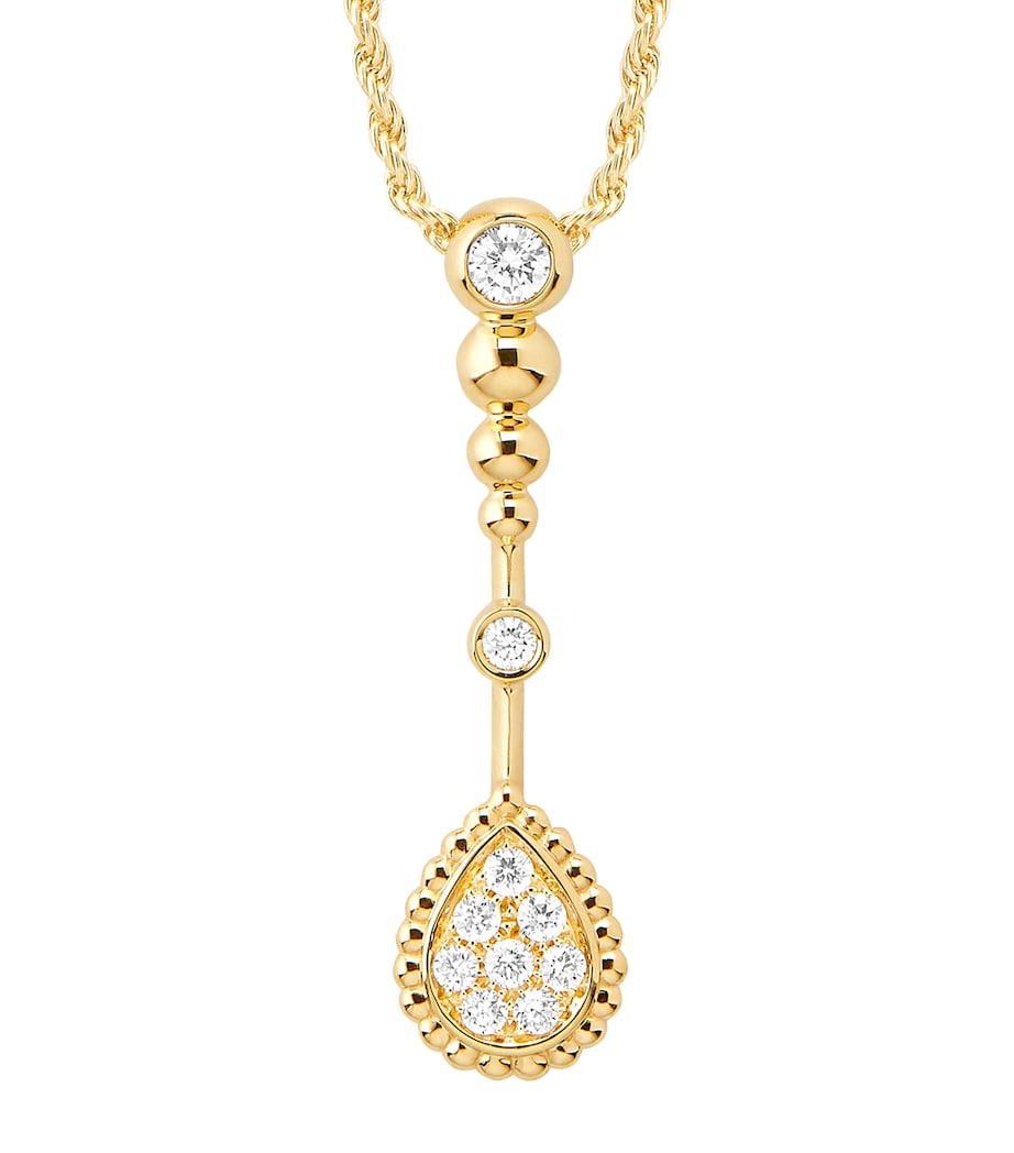 Boucheron Serpent Bohème yellow gold diamond necklace (British brand)