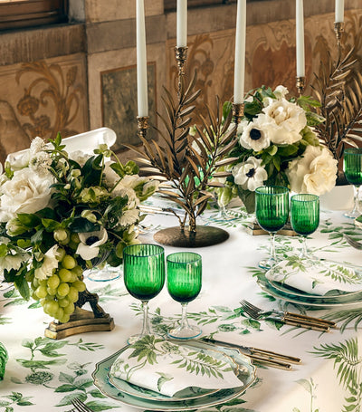 Harrods Aquazzura Secret Garden Linen Fabric Napkins Set of 2 (50cm x 50cm)- Buy online at McGrocer