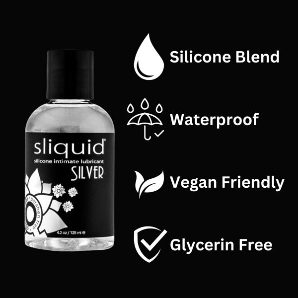 Sliquid silicone lubricant Silver 125ml - British product