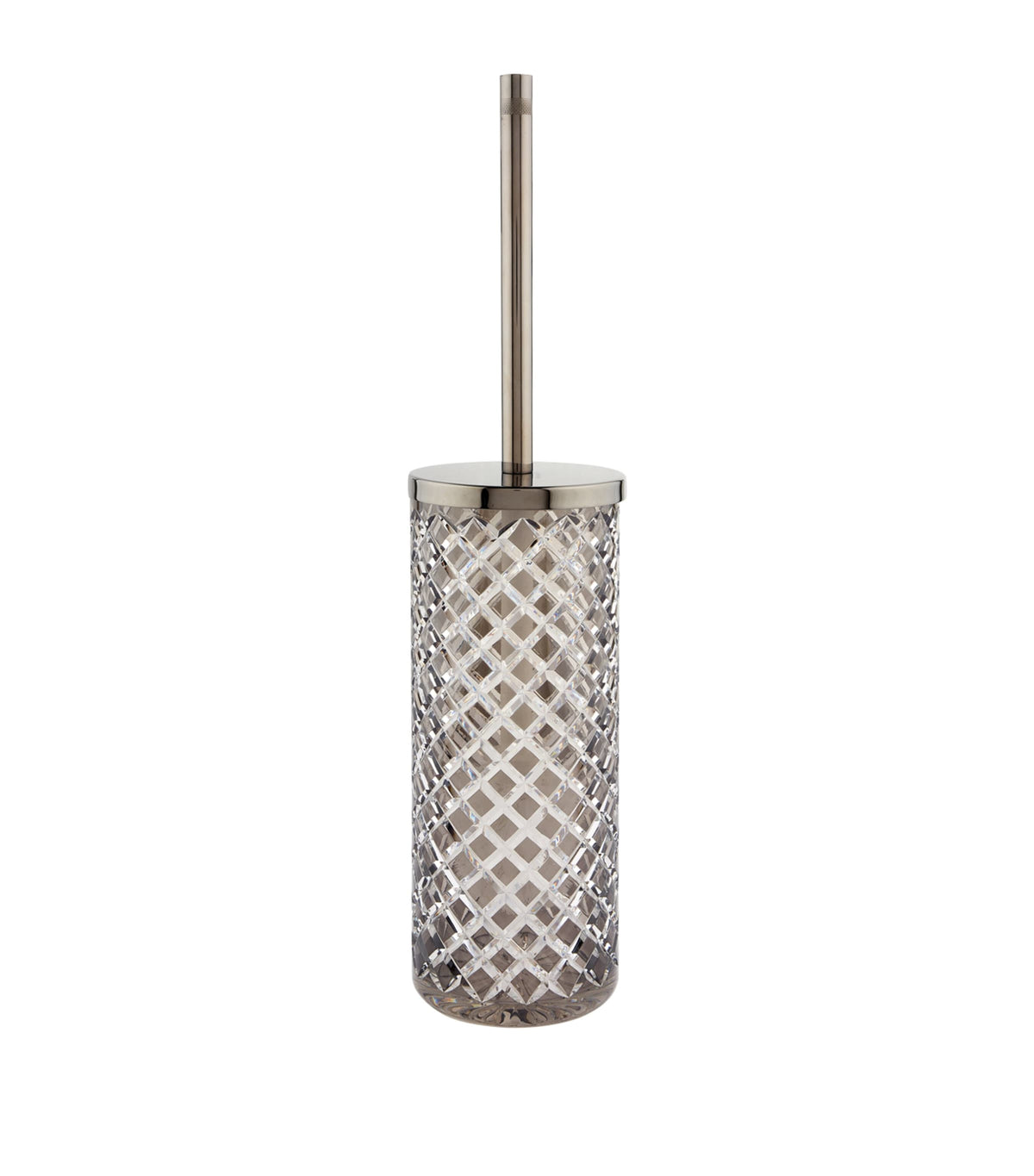 ZODIAC Diamond toilet brush holder with crystal and metal accents (British brand)