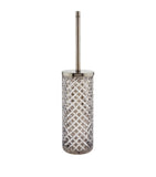 ZODIAC Diamond toilet brush holder with crystal and metal accents (British brand)