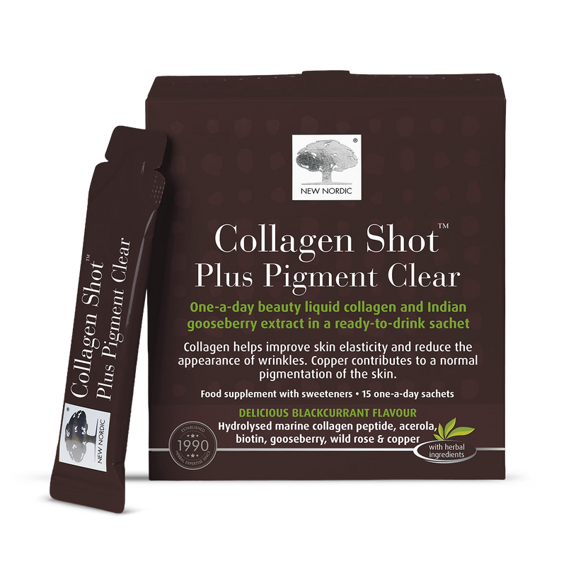 New Nordic Collagen Shot Plus Blackcurrant 15 Sachets - British product