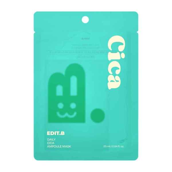 EDIT.B Daily Cica Ampoule sheet mask 1pc (British brand)