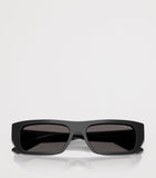 Vogue rectangular sunglasses black acetate, UK version
