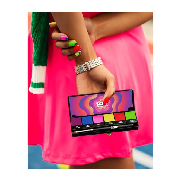 RCM Brite Lite cream gel palette 6 neon colours (British brand)