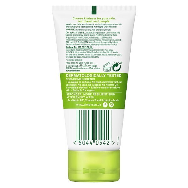 Simple Kind to Skin Moisturising Facial Wash 50ml GOODS Superdrug   