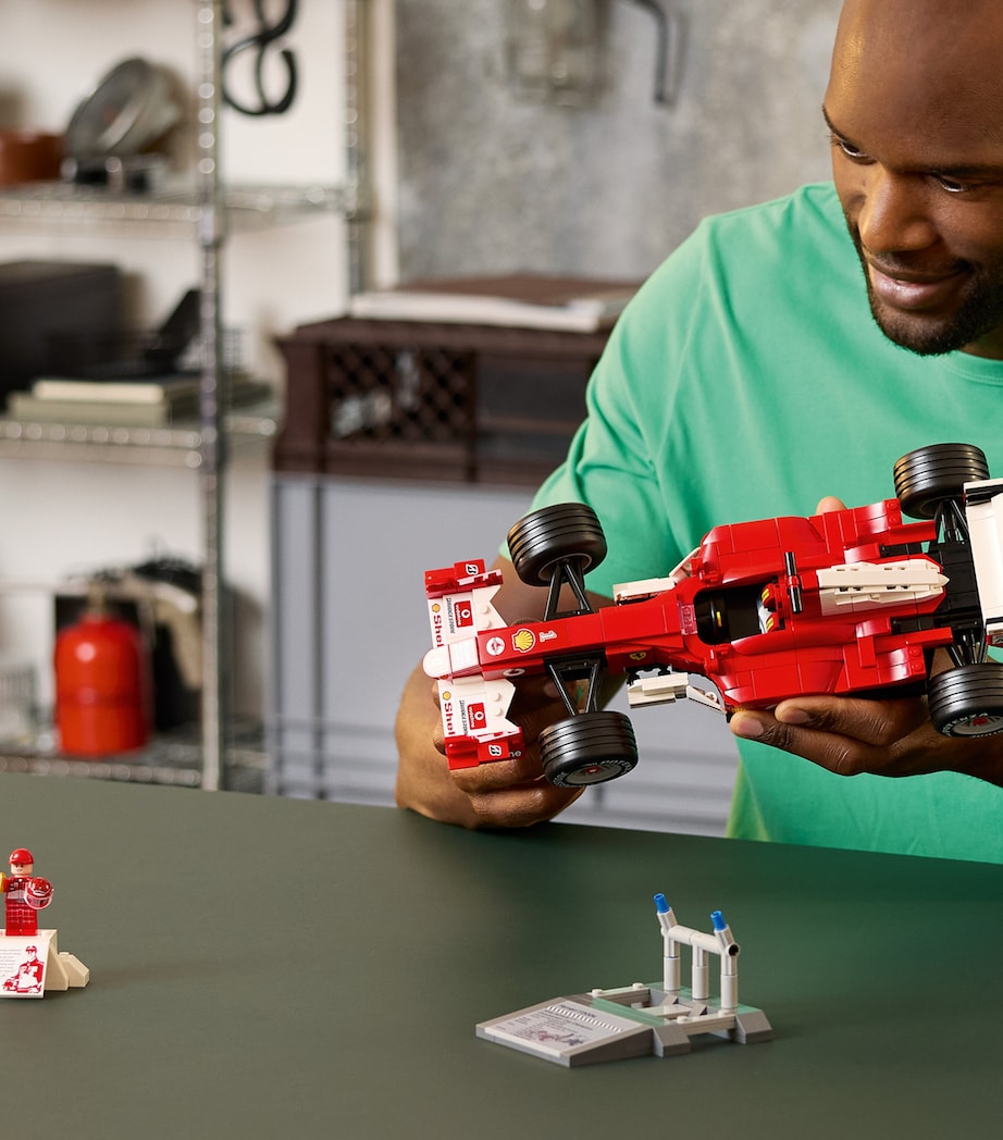 LEGO Ferrari F2004 and Schumacher minifigure set, imported from the UK