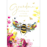 Grandma Bumble Bee Birthday Card Miscellaneous M&S   