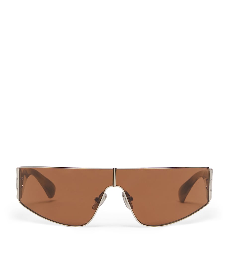 Max Mara shield sunglasses metal frame oversized, UK version