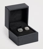Giorgio Armani round sterling silver cufflinks, imported from the UK