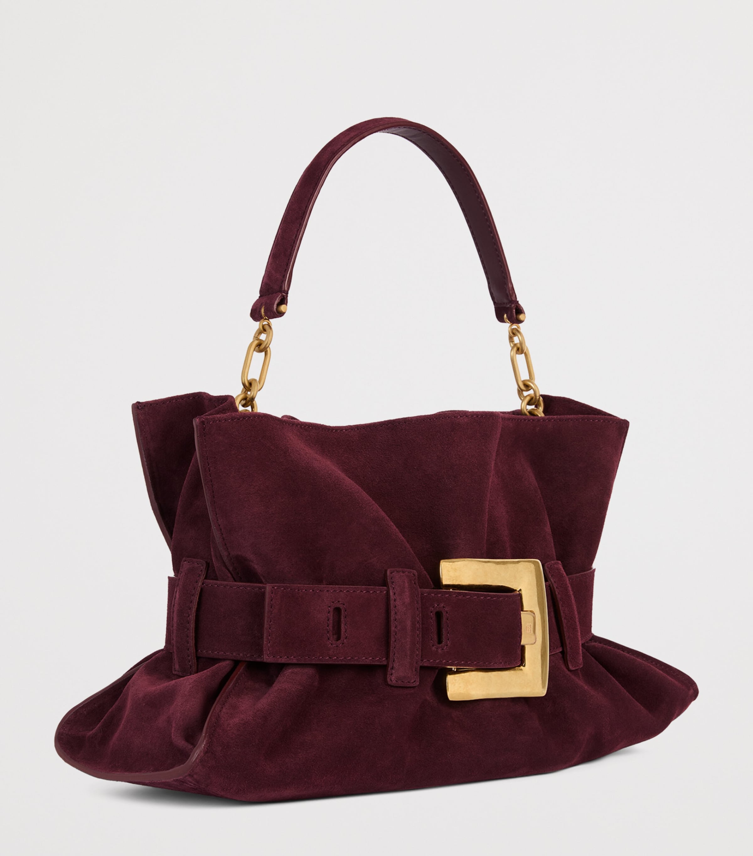 Balmain suede Anthem shoulder bag medium - British product