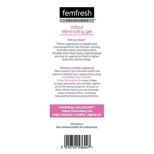 Femfresh Solutions Odour Eliminating Gel GOODS Superdrug   