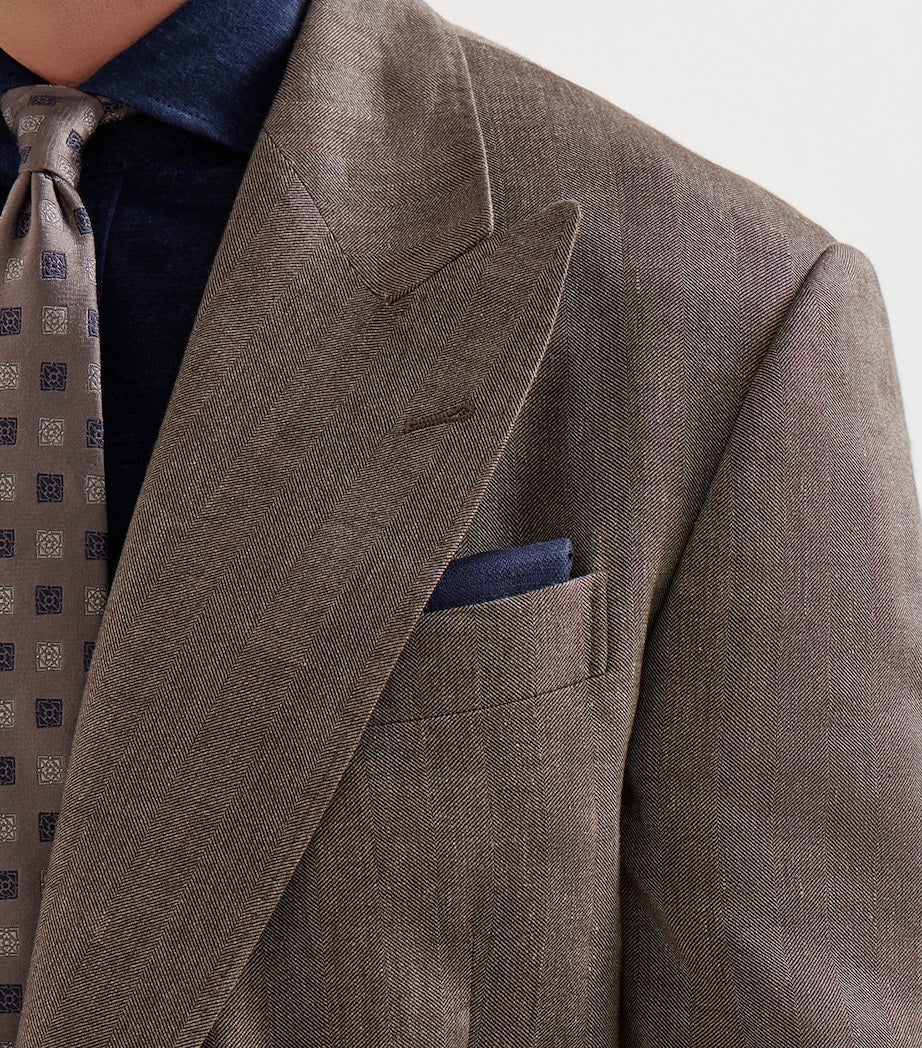 Brunello Cucinelli silk pocket square 35cm x 35cm - British product