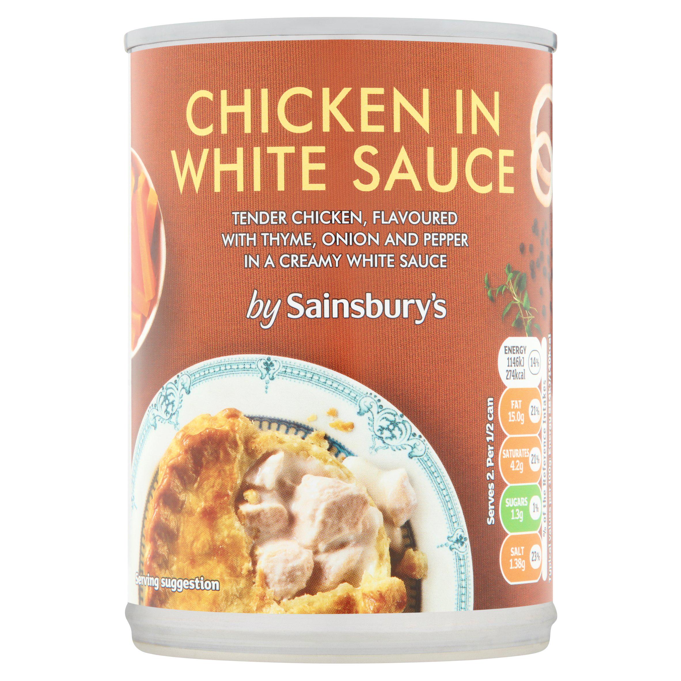 Sainsbury's Chicken In White Sauce 392g Hot meat & meals Sainsburys   