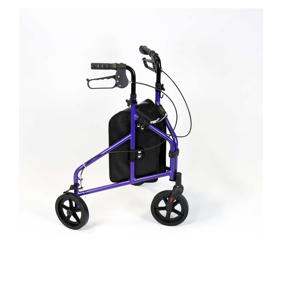 NRS Healthcare 3 Wheel Aluminium Rollator Purple GOODS Boots   